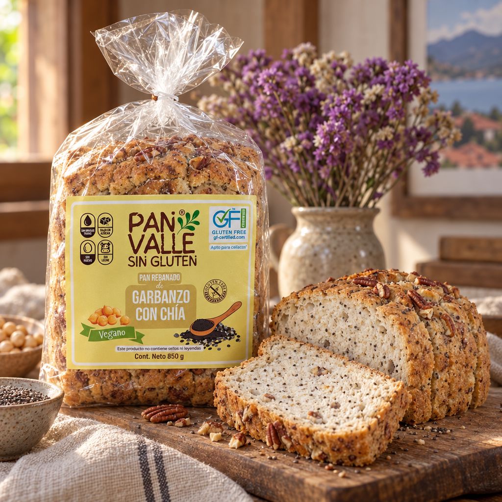 Pan de Garbanzo con Chía